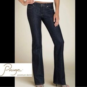 Paige Benedict Canyon Classic Rise Bootcut Jeans Dark Wash Size 27